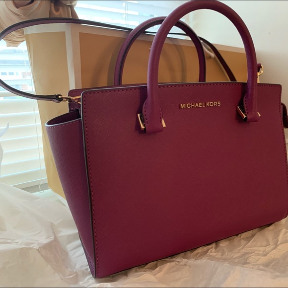 Michael Kors pomegranate Semla medium satchel - Picture 5 of 8